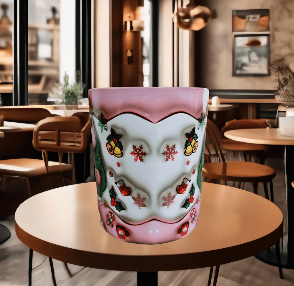 Ters Yüz Baskı içi ve Kulpu Renkli Kupa