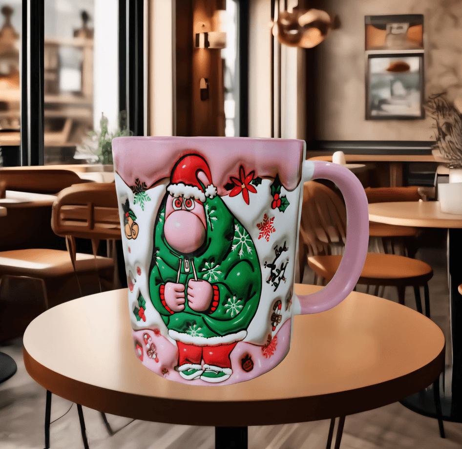 Ters Yüz Baskı içi ve Kulpu Renkli Kupa