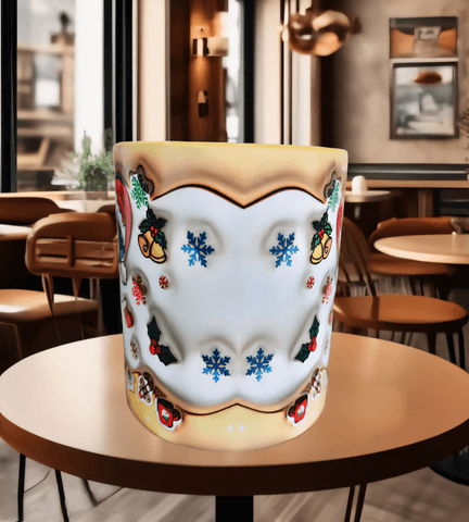 Ters Yüz Baskı içi ve Kulpu Renkli Kupa