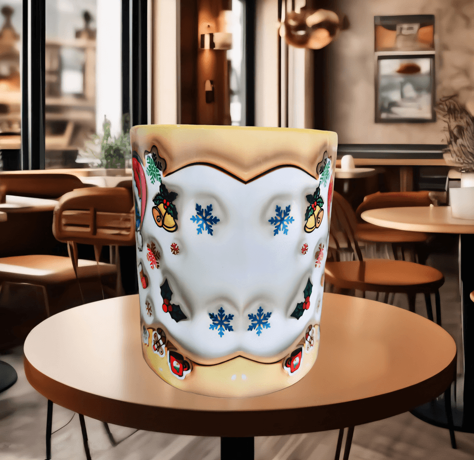 Ters Yüz Baskı içi ve Kulpu Renkli Kupa