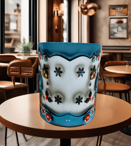 Ters Yüz Baskı içi ve Kulpu Renkli Kupa