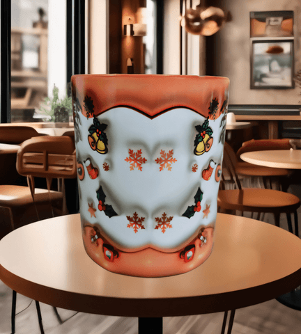 Ters Yüz Baskı içi ve Kulpu Renkli Kupa