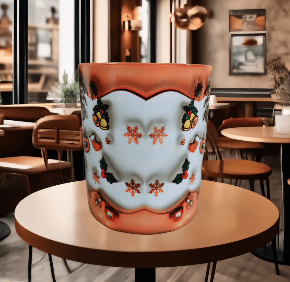 Ters Yüz Baskı içi ve Kulpu Renkli Kupa