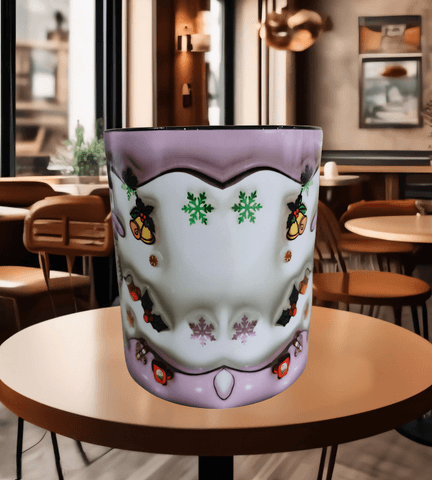 Ters Yüz Baskı içi ve Kulpu Renkli Kupa