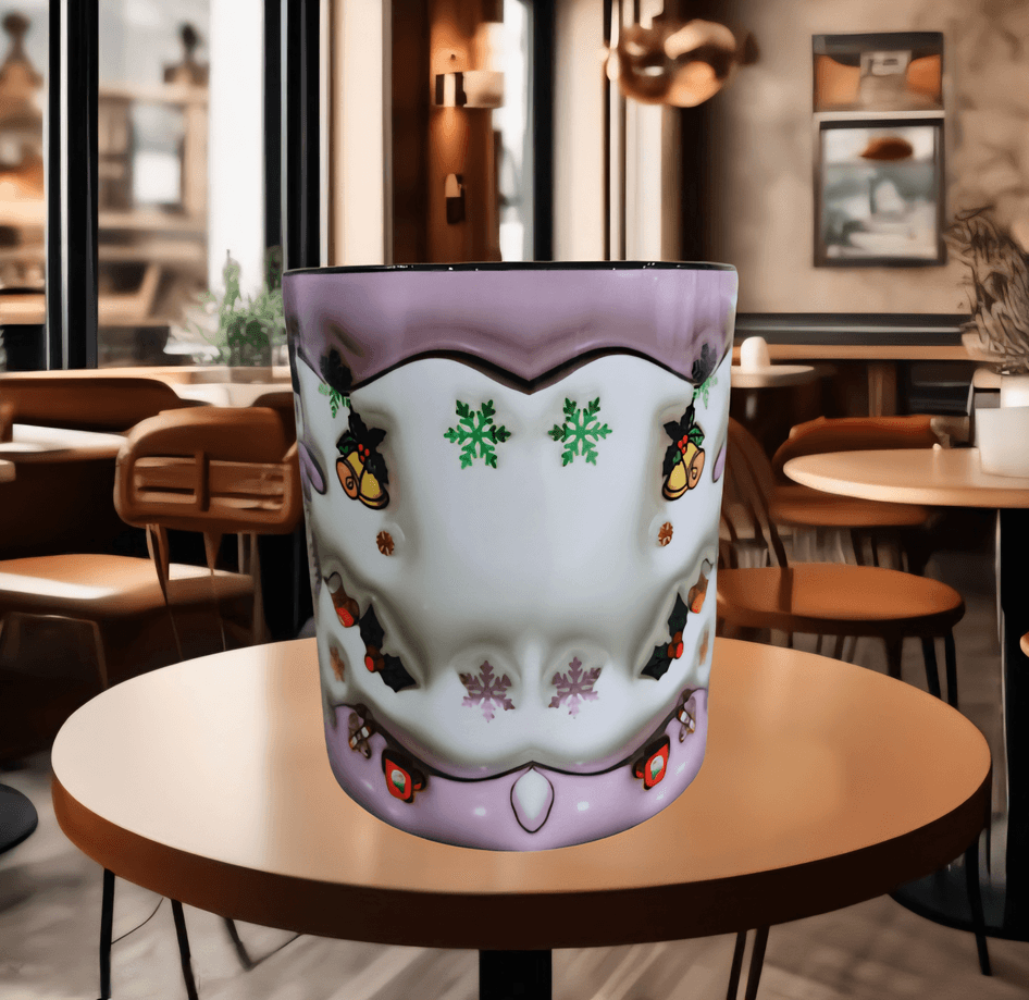 Ters Yüz Baskı içi ve Kulpu Renkli Kupa