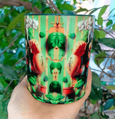 Temel Reis Baskı içi ve Kulpu Renkli Kupa