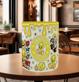 tweety Baskı içi ve Kulpu Renkli Kupa