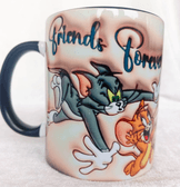 tom ve jerry Baskı içi ve Kulpu Renkli Kupa