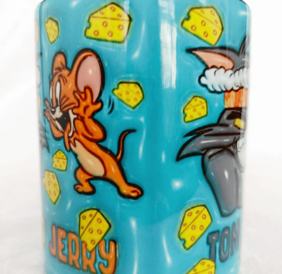 tom ve jerry Baskı içi ve Kulpu Renkli Kupa
