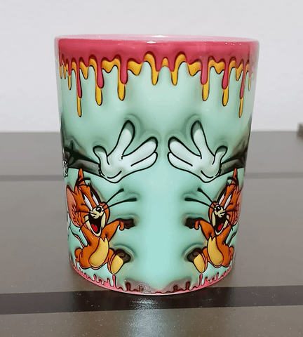 tom ve jerry Baskı içi ve Kulpu Renkli Kupa