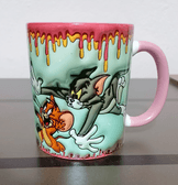 tom ve jerry Baskı içi ve Kulpu Renkli Kupa