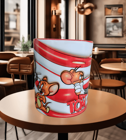 tom ve jerry Baskı içi ve Kulpu Renkli Kupa
