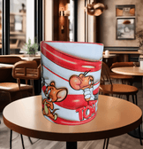 tom ve jerry Baskı içi ve Kulpu Renkli Kupa