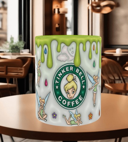 Prenses Baskı içi ve Kulpu Renkli Kupa