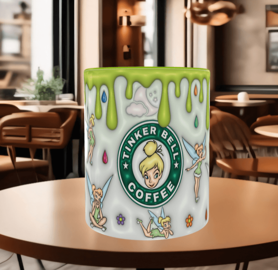 Prenses Baskı içi ve Kulpu Renkli Kupa