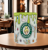 Prenses Baskı içi ve Kulpu Renkli Kupa