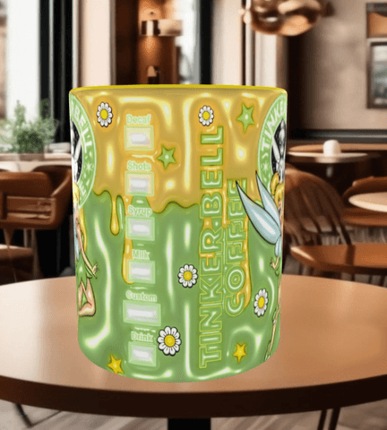 Prenses Baskı içi ve Kulpu Renkli Kupa