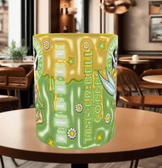 Prenses Baskı içi ve Kulpu Renkli Kupa