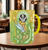 Prenses Baskı içi ve Kulpu Renkli Kupa