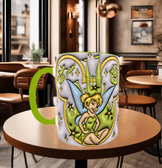 Prenses Baskı içi ve Kulpu Renkli Kupa