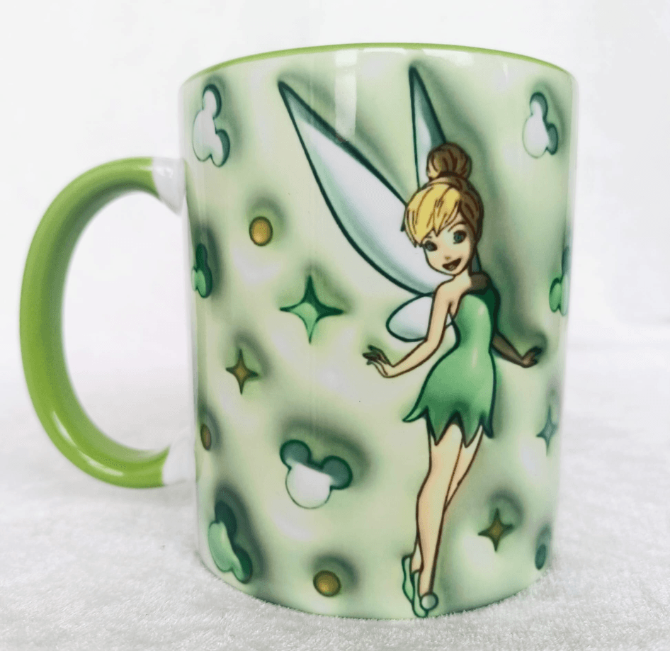 Prenses Baskı içi ve Kulpu Renkli Kupa