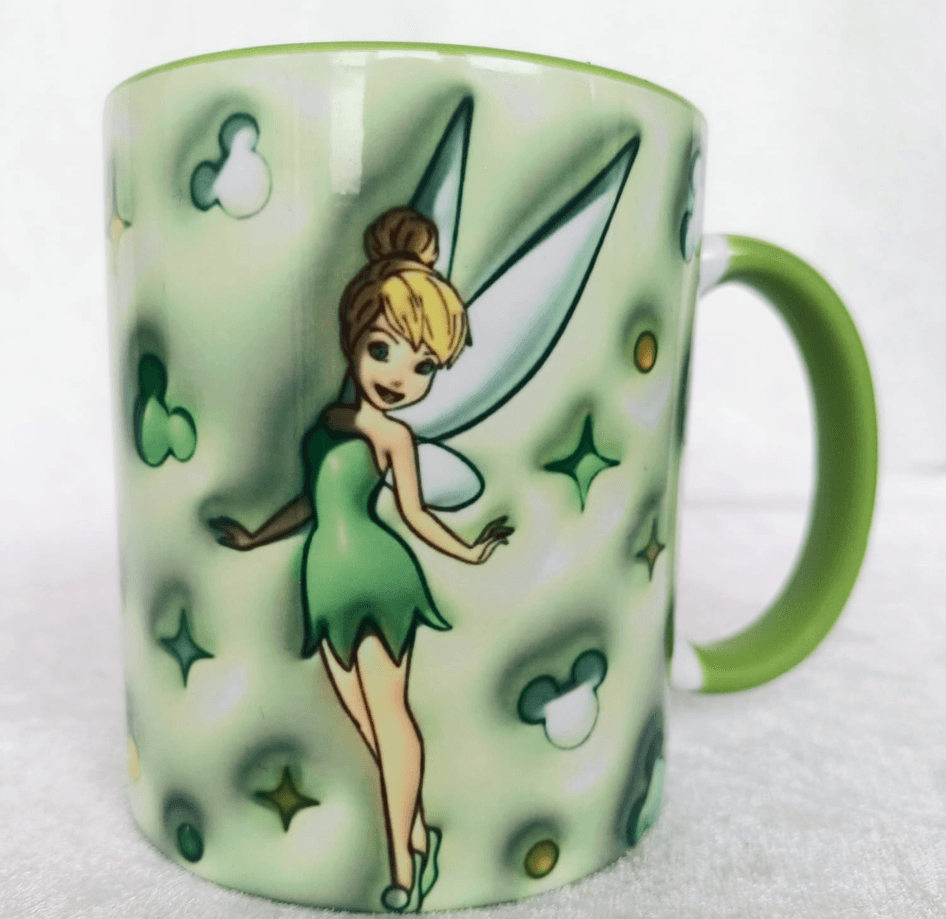 Prenses Baskı içi ve Kulpu Renkli Kupa