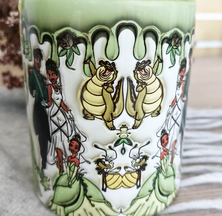 Prenses Baskı içi ve Kulpu Renkli Kupa