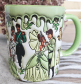 Prenses Baskı içi ve Kulpu Renkli Kupa