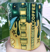 Prenses Baskı içi ve Kulpu Renkli Kupa