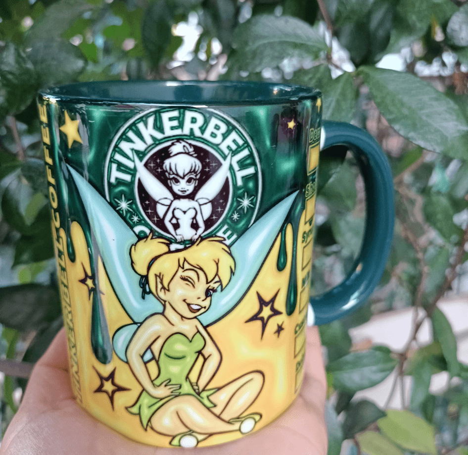 Prenses Baskı içi ve Kulpu Renkli Kupa