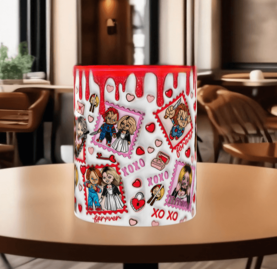 Sevgiler günü özel Baskı içi ve Kulpu Renkli Kupa