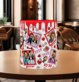 Sevgiler günü özel Baskı içi ve Kulpu Renkli Kupa