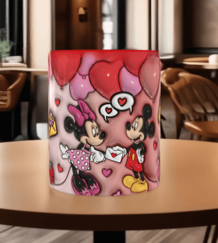 Sevgiler günü özel Baskı içi ve Kulpu Renkli Kupa