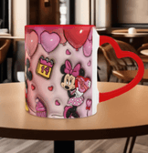 Sevgiler günü özel Baskı içi ve Kulpu Renkli Kupa