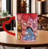 Sevgiler günü özel Baskı içi ve Kulpu Renkli Kupa