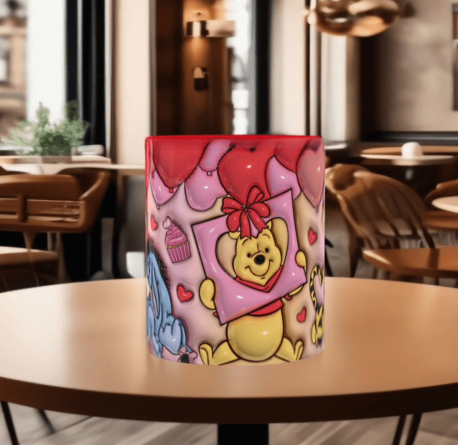 Sevgiler günü özel Baskı içi ve Kulpu Renkli Kupa