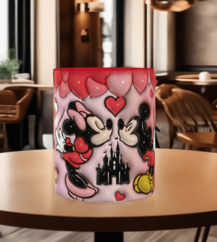 Sevgiler günü özel Baskı içi ve Kulpu Renkli Kupa