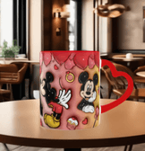 Sevgiler günü özel Baskı içi ve Kulpu Renkli Kupa