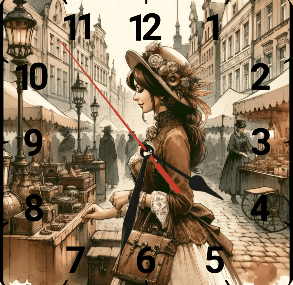 Pazar yeri vintage baskı metal hediyelim dekoratif kaliteli duvar saati