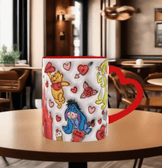 Sevgiler günü özel Baskı içi ve Kulpu Renkli Kupa