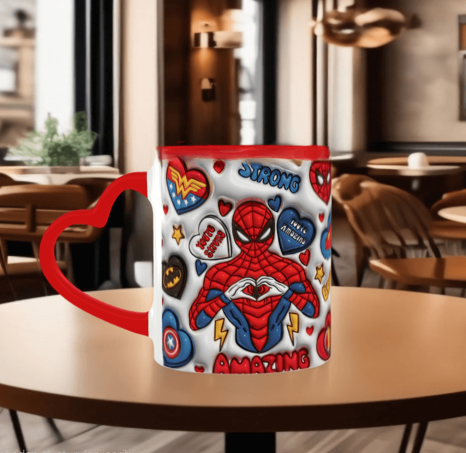 Sevgiler günü özel Baskı içi ve Kulpu Renkli Kupa