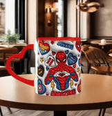 Sevgiler günü özel Baskı içi ve Kulpu Renkli Kupa