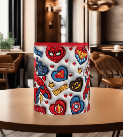 Sevgiler günü özel Baskı içi ve Kulpu Renkli Kupa