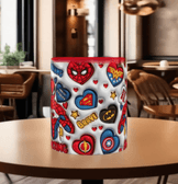 Sevgiler günü özel Baskı içi ve Kulpu Renkli Kupa