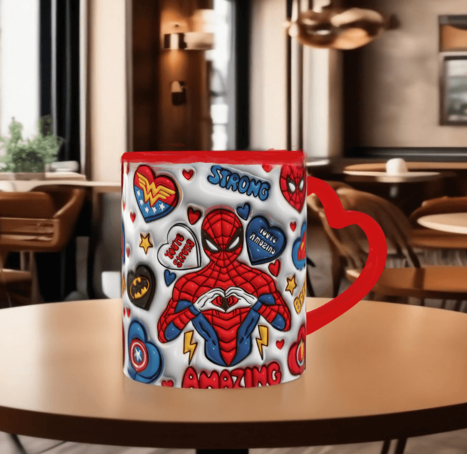 Sevgiler günü özel Baskı içi ve Kulpu Renkli Kupa