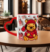 Sevgiler günü özel Baskı içi ve Kulpu Renkli Kupa