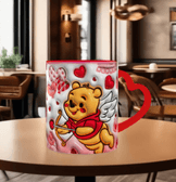 Sevgiler günü özel Baskı içi ve Kulpu Renkli Kupa