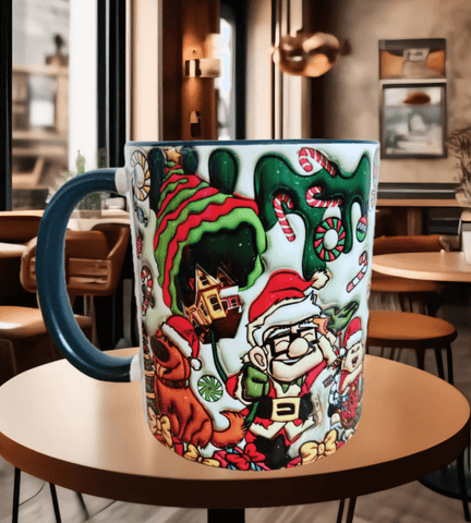 Sevgiler günü özel Baskı içi ve Kulpu Renkli Kupa