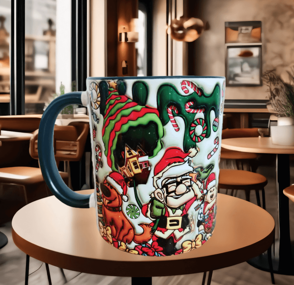 Sevgiler günü özel Baskı içi ve Kulpu Renkli Kupa