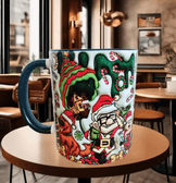 Sevgiler günü özel Baskı içi ve Kulpu Renkli Kupa